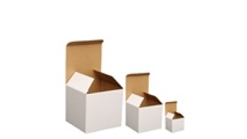 Custom logo product packaging small white cardboard carton printing1