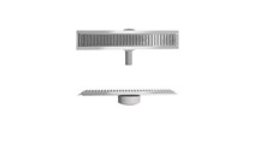 Stainless Steel Linear Floor Drain with Rotatable Base and Plastic Strainer1