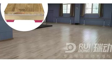 Sports wooden floor for dance studio