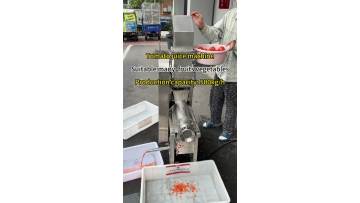 Tomata juicing machine
