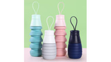 Promotion New Design Collapsible BPA Free Drink Bottle Sport Food Grade Silicone Water Bottle with Custom Logo1