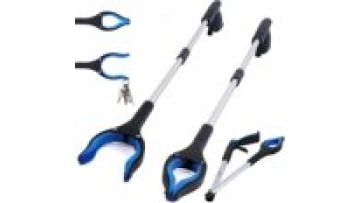 HoT Sales Aluminum Alloy Folding Garbage Clip Pick-up Device Sanitary Clip Pliers Pick-up Device Sanitation Cleaning Tools1