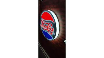customized circle light sign