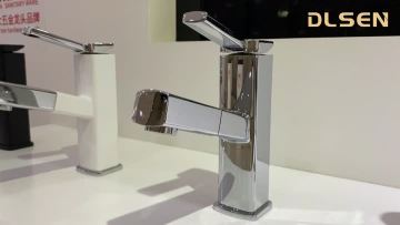 Chrome Pull Out Basin Faucet