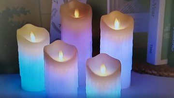 LED Vivid Remote Control RGB Colorful Candle Light For Christmas Holiday Party Wedding Club Bar Hotel Event1
