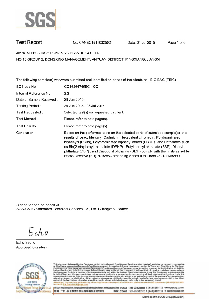 RoHS Test Report