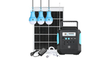 Portable fm radio bt speaker home solar energy system mini solar lighting kits with 3 led light1