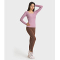 Seam Ribbed High Stretch Women Equestrian Base layer