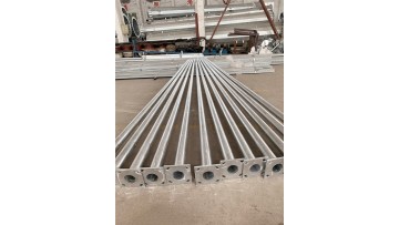 street lighting poles production process