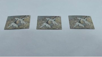 ancient style digital woven label