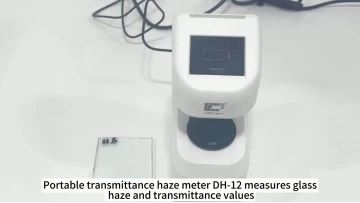 Portable transmittance haze meter DH-12 to measure glass samples