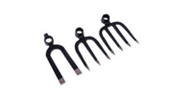 Rugged Agricultural Tools Set: Reinforced Three-Pronged Fork, Four-Pronged Hoe, & Rake With Solid Wood Long Handles1