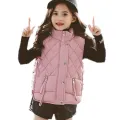 Fashion Children's Vest for Girls Warm Vests & Waistcoats Kids Sleeveless Jacket Outwear Baby Autumn Winter Clothes for Girls