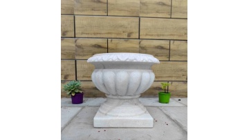 BRMF5350 Marble Flowerpot Decorative Planter