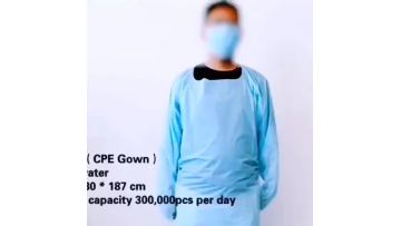 CPE Disposable isolation gown.mp4