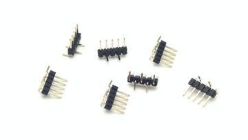 2.54mm Pitch Pin header Connector Single Row SMD PA6T Material H2.5mm 5P