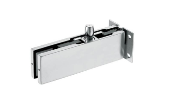 wall to glass over panel of patch fitting for glass door 