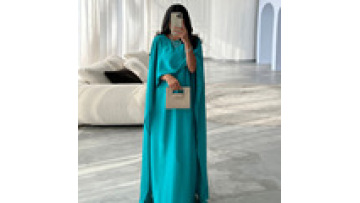 2024 Abaya for Women Muslim Dubai Luxury Abaya Modern Fashionable Satin Long Skirt With Large Sleeves  Islamic Abaya Sets1