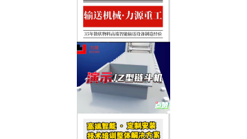 the animation demo of Z-type chain bucket elevator