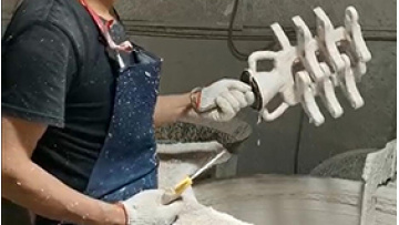 Investment casting of hardware and machinery parts