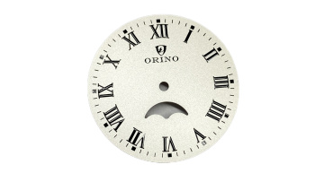 DL-343 moon phase watch dial