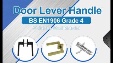 SS Metal Wood Door Handle Stainless Steel