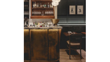 Low price modern furniture fast food shop wood and leather restaurant chair1