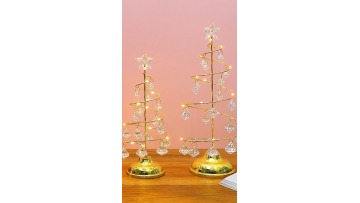 Elegant Led Crystal Christmas Tree Table Lamp For Holiday Party Gift Bedside Night Light Room Decor Hotel Reception Club Bar1