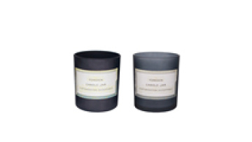 Luxury Empty 7oz 10oz 14 Oz 18oz Matte Black White Transparent Round Candles Jar Glass Candle Jars with Lid1