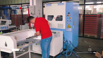 Down filling machine of 4 scales