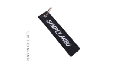 Customized Hot Transfer Embroidery Keychain1