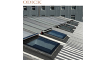 Anti-Hurricane And Waterproof Aluminum Glass Skylight Electric Opening Glass Smoke Exhaust Aluminum Skylight1