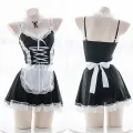 Women Sexy Lingerie Cosplay French Apron Maid Servant Lolita Sexy Costume Babydoll Dress Uniform Erotic Lingerie Role play