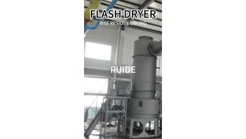 Rice residue dryer