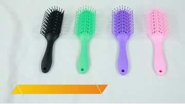 9-row comb detangling hair brush