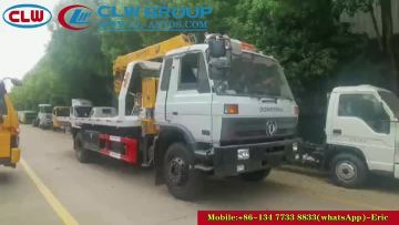 Rollback Flatbed Tow Truck With 10tons Crane