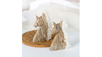Factory Price Wholesale Hand Carved Reiki Quartz Crystal Cluster Unicorn for Decoration1