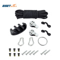 Water Sports Kayak Canoe Anchor Trolley Kit Cleat Rigging Ring Pulleys Pad Eyes Well Nuts Screws Rope Boats Decks Accessories