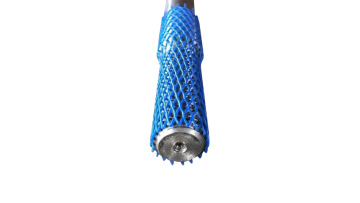 Metal workpiece protection plastic mesh cover