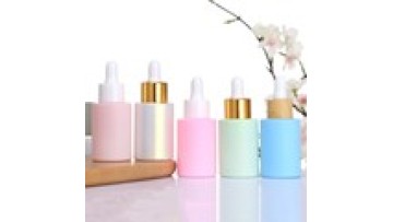5ml/10ml/20ml/30ml/50ml/100ml Matte Colored Glass Dropper Bottles With Gold Collar Essential Oil Bottle Beard Oil Dropper B1
