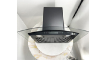 Black Painting 3 Speeds Electric Touch  Control Cooker Hood Wall Mounted Smoke Grease Extractors Cooker Hoods1
