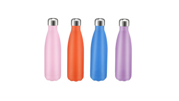 stainless steel cola shape sport water bottle