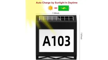 Waterproof Outdoor LED House Number Sign with Dusk Sensor1