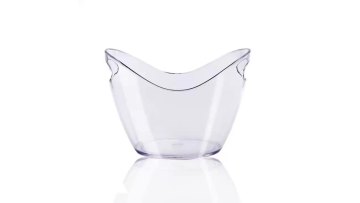 High quality solid transparent ice bucket