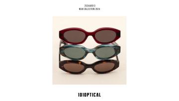 Stylish Oval Acetate Women's Sunglasses 24A8013