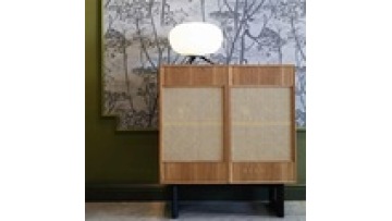 New innovation nordic style  modern designs natural  sideboard display storagerattan living room kitchen wood cabinet1
