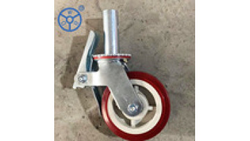 WBD Heavy Duty PVC Caster Wheels: Adjustable Scaffolding Casters with Lock1