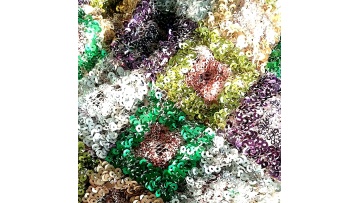 2021 new lace fabric multi color sequence lace net fabric african fabric for dress1