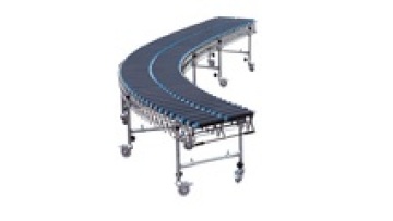 Customized electric or gravity flexible roller conveyor is used to transport goods on assembly line1