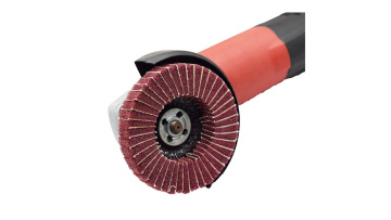 non-woven flap disc working video